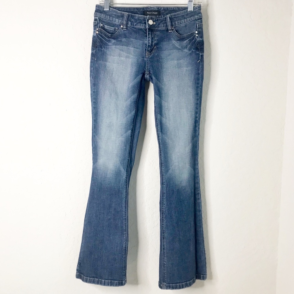 WHBM Flare Leg Blanc Jean, Sz OS